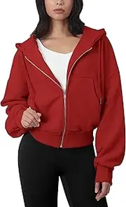 [GIVON] Womens Lightweight Thin Quarter Zip-Up Pullover Hoodie Sweatshirt with Plus Size