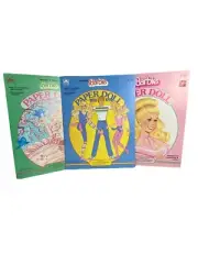 80s Barbie Paper Doll Peaches’ N Cream, Pink & Pretty And Great Shape Book Lot