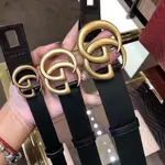 法國代購 GUCCI腰帶 GG BUCKLE 真皮 皮帶 黑 咖啡 80 寬度3CM 414516和40