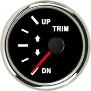 ALAGPNPMZH Boat Trim Gauge Marine Trim Tilt Indicator for Inboard Outboard Engine Car Motorcycle Accessories 52mm 12V Accesorios for for Moto Boost Meter(BS-0-190 ohm)