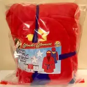 Wonder Woman Small/Medium Adult Hooded Robe Polyester Fleece NEW