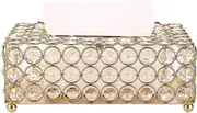Rectangular Crystal Tissue Box Cover, Decorative Toliet Paper Box, Crystal Napkin Holder, Facial Tissue Holder for Bathroom/Dresser/Night Stand/Desk/T