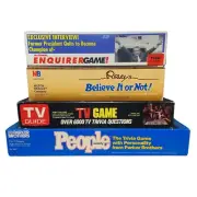 VINTAGE BOARD GAME BUNDLE PEOPLE, TV GUIDE, ENQUIRER, RIPLEY'S NEW COMPLETE READ