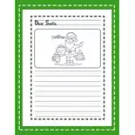 DEAR SANTA: MY CHRISTMAS WISH LIST: A PRIMARY COMPOSITION NOTEBOOK CUTE JOURNAL FILLED WITH BLANK LETTERS KIT FOR SANTA CLAUS, HOL