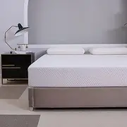 [MLILY] Green Tea 8'' Memory Foam Mattress | Cooling Gel Infused for Cool Sleep | CertiPUR-US Certified | Bed in Box | Made 100percent in USA | Medium Firm | Queen Size, GRNTEA8-Q