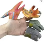 Latex Dinosaur Finger Puppets Package Of 12