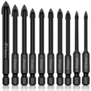10x Masonry Drill Bit Set Precision Punching Drill Bit for Tiles Glass Ceramic❅