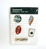 Starbucks Summer 2020 Back To School 5-Pack Enamel Pin Set