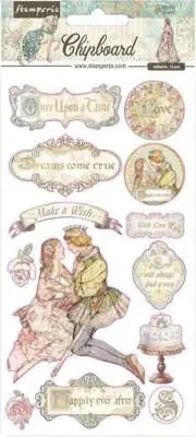 Stamperia Adhesive Chipboard 6"X12"-Sleeping Beauty
