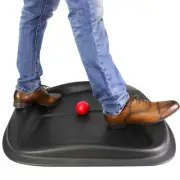 Standing Desk Mat with Built-in Acupuncture Balance Bar & Massaging Roller Ball