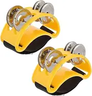 TOGEVAL Stylish Instrument for Adults Foot Tambourine Props for Band Shows and Percussion