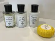 Acqua di Parma Shampoo, Conditioner, Body Lotion, 75ml / 2.5 Fl Oz W/ Soap - New
