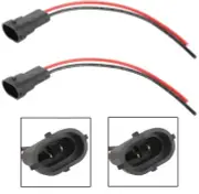 Wire Pigtail Male H11 Two Harness Head Light Low Beam Bulb Connector Retrofit (for: Volvo)