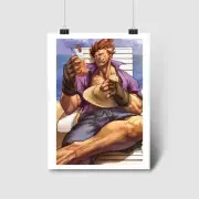 Akuma Gouki On Vacation Poster | Classic Arcade Fight Game | High Quality Prints