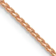 20 Inch 14K Rose Gold 1mm D/C Open Franco Chain