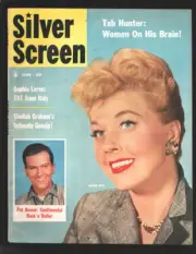 MAG: Silver Screen 6/1957-Doris Day & Pat Boone cover-Sophia Loren-Sheila Gra...