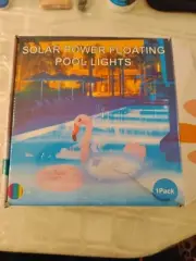 NEW SOLAR POWER FLOATING POOL LIGHTS OO