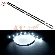 2x NEW 60cm/24" White LED Strip Footwell Under Dash Light Waterproof Exterior