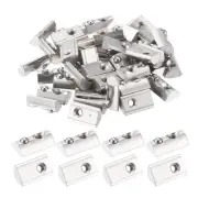 50Pcs M3 T Spring Nut Half Round T Nut Tee Slot 2020 Series