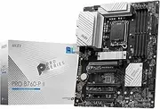 MSI PRO B760-P II Motherboard, ATX - Supports Intel Core 14th, 13th and 12th Gen Processors, LGA 1700 - DDR5 Memory Boost 7000+MHz/OC, PCIe 4.0 x16 Slots, M.2 Gen4 Slots, 2.5G LAN