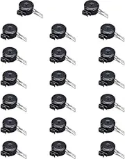 TENOL 20x Perm Bar Wire Hanging Box, Hair Curling Machine Fittings Wire Hanging Hook for Hairdresser, Black A