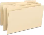 Business Source Top Tab Folders, Legal Size, 1/3 Cut, Manila, 50/Box (16516)
