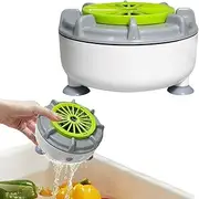Efficient Portable Fruit and Vegetable Washers, Automatic Fruit and Vegetable Washer, Ultrasonic Automatic Fruit Washing Machine for Cleaning Rice Meat Seafood (Type C (Plug-in))