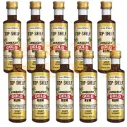 10 x Still Spirits Top Shelf Jamaican Gold Rum Flavouring Essences 50ml Brew
