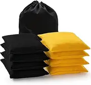 POTIVE Cornhole Bags Set of 8 Regulation Corn Hole Bean Bags for Cornhole Game, Professional Weather Resistant Corn Hole Bags with Tote Bag