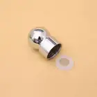 1PC Shower Head Top Spray Connect Joint Stainless Steel Universal Rotation Ball