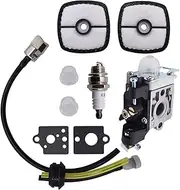 JEIOC for Echo PB-251 PB-255 PB-255LN ES-255 for Zama RB-K90 Air Filter Tune Up Fuel Line Kit Carburetor Carb JEIOC