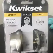 Kwikset 660 Single Cylinder Deadbolt with SmartKey Security, Satin Nickel Finish