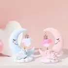 Unicorn Moon Night Light Cute Artwork Desk Light for Bedside Bedroom Office