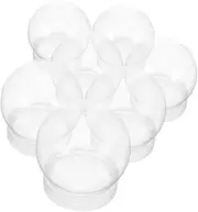 DIY Snow Globe Kit 7pcs 4 Inch Plastic Balls Screw Cap for Custom Craft Christmas Decorations and Boys and Girls' Halloween Fun