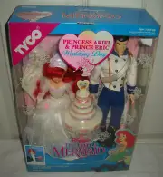 #11006 NRFB Vintage Tyco Disney the Little Mermaid Wedding Day Ariel & Eric Set