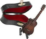 TOYANDONA Mini Classical Guitar Wooden Guitar Model Miniature Decoration for Home Decor