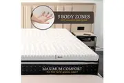 Memory Foam Mattress Topper with Bamboo Cover - Double