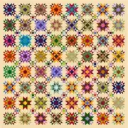QUINTESSENTIAL STARS - 115" x 115" - Quilt-Addicts Pre-cut Patchwork Quilt Kit`