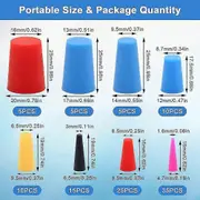 100pcs Silicone Rubber Tapered Plug, High-temperature Resistant Rubber Stoppers For Hole Plugs, Spr