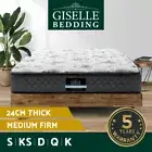 Giselle Mattress QUEEN DOUBLE KING SINGLE Bed Medium Firm Spring Foam 24cm