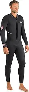 CRESSI Endurance Man Monopiece Wetsuit 3mm - Men's Double Lined Neoprene Black 3mm One-Piece Wetsuit for Diving and Snorkelling