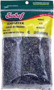 Sadaf Dried Fenugreek Leaves - Kasoori methi leaves- Kosher and Halal - 2 oz bag