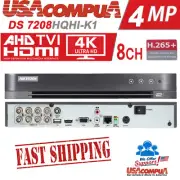 Hikvision 8CH DS-7208HQHI-K1 H265+ 4K-Out 4MP TVI-AHD-CVI +2CH IP (NO Hard Disk)