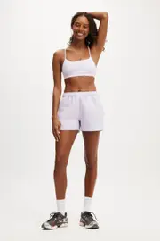 [Body] Body - Plush Essential Gym Short - Thistle M THISTLE
