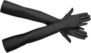 [STKARCV] Elastic Spandex Sun Protection Gloves Party Nightclub Wedding Black Gloves
