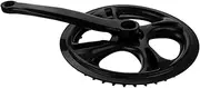 Bicycle Crank Crank Arm Road Bike Crank Accessories Single Speed Chainring Road Bike Crank Double Chain Cover The BIK Metal Chainring Replacement Black Coating
