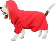 Cechoayuu Dog Clothes, Pet Hoodie, Cold Protection, 3 Colors to Choose from, Long Lasting, Sweatshirt, For Walks, Outings, Autumn/Winter, Spring (#02)