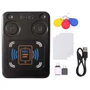 NFC RFID Chip Card Reader Copier+3xUID Keychain/CUID Card IC 13.56M ID2676