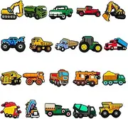 [JSTHHTT] 20 Pieces Digger Shoe Charm, Shoe Pin in Excavator, Cartoon Shoe Decoration, PVC Shoe Charms, Kids Shoe Decoration, Eine Größe, Synthetic, No Gemstone
