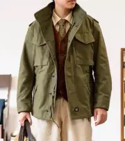 Red Tornado Retro Men's Army M65 Field Jacket Military M-65 Wind Coat